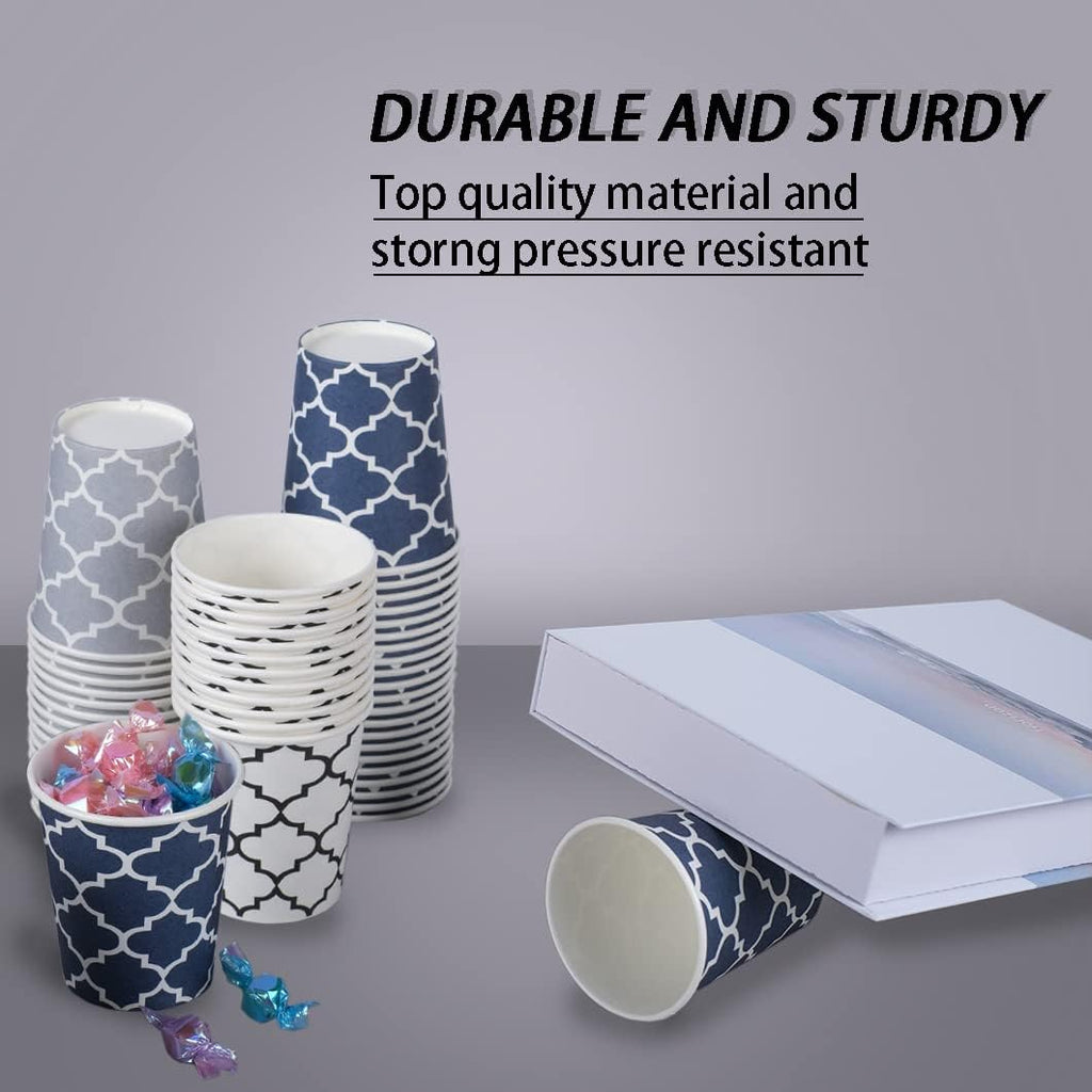 BYSNOW 3/5 oz Disposable Paper Cups, Small Bathroom Cups, Sample Cups, 300 Count